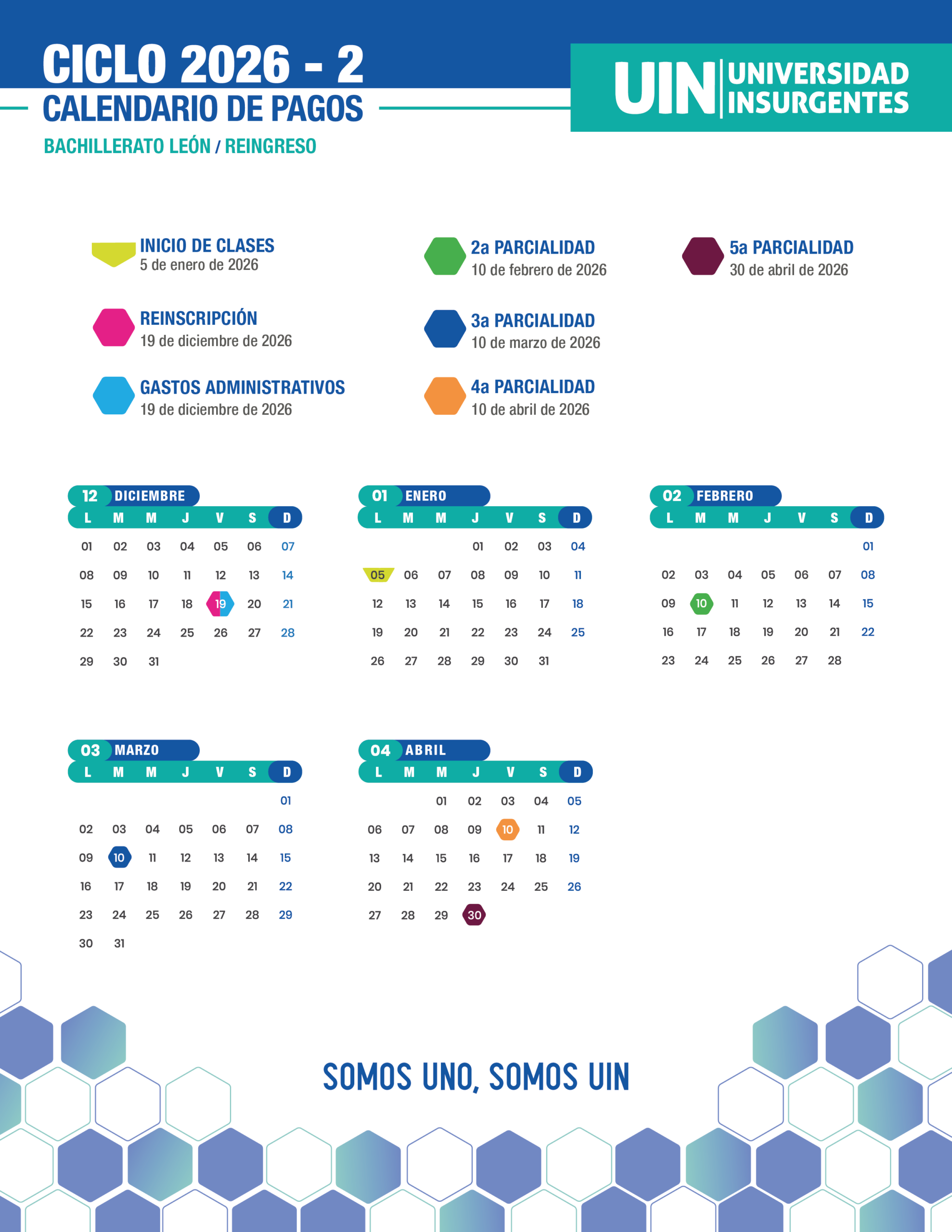 Bachillerato León - Reingreso