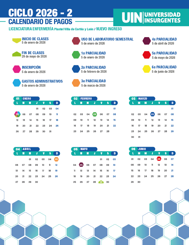 Lic. Enfermería VC y Xola - Ingreso