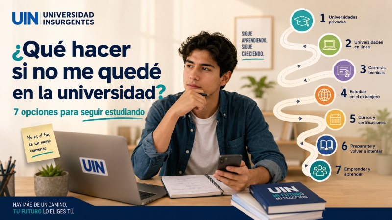 ¿Qué hacer si no me quedé en la universidad? 7 opciones para seguir estudiando