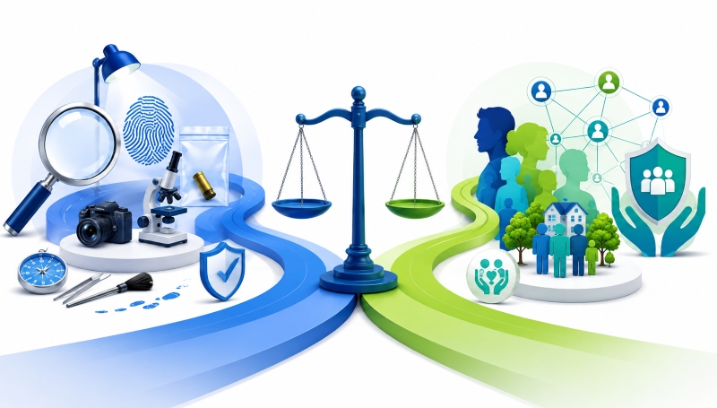 Criminalística o Criminología: diferencias y cuál elegir